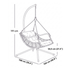 Fauteuil suspendu avec pieds - TIMO