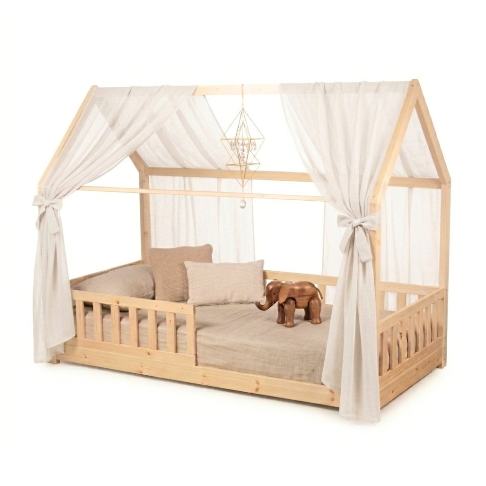 Ciel de lit cabane - Beige mocca