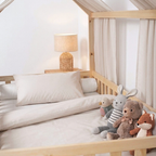 Ciel de lit cabane - Beige mocca