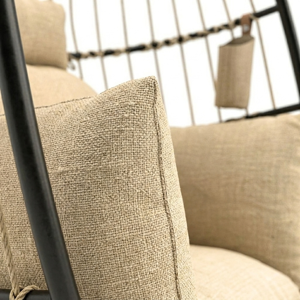 Fauteuil oeuf suspendu avec pieds - MIRAGE