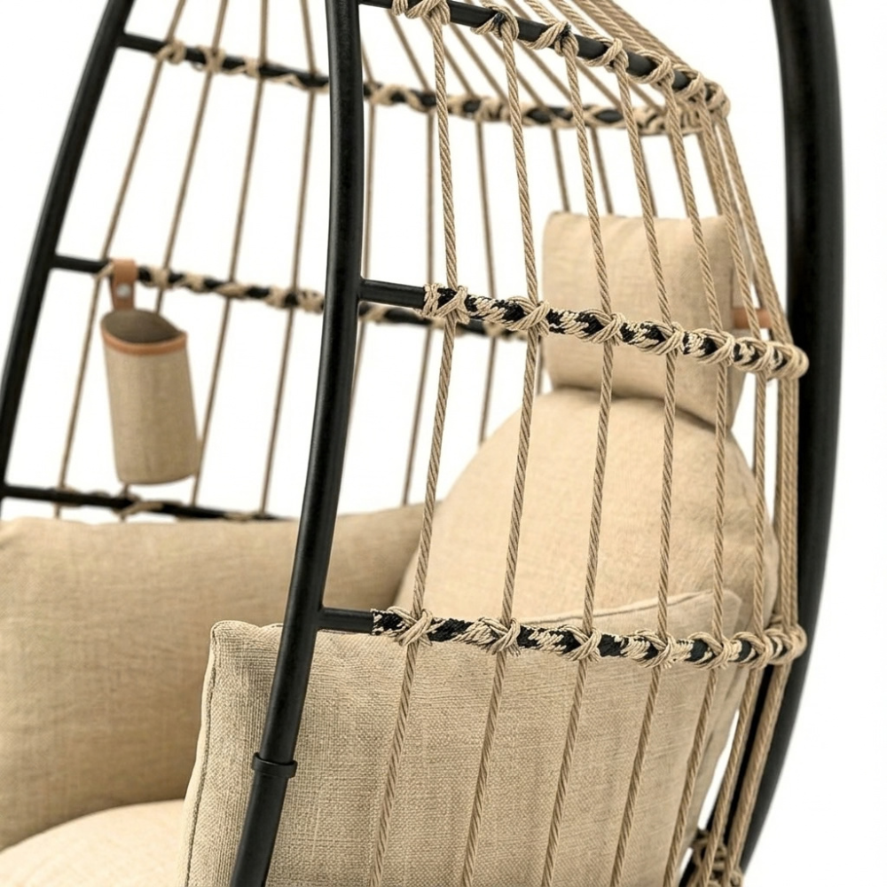Fauteuil oeuf suspendu avec pieds - MIRAGE