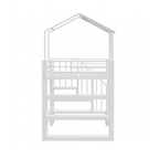 Lit cabane mezzanine 90x190cm blanc - CALI