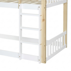 Lit cabane toboggan enfant superposé 90x190cm - TIPIK
