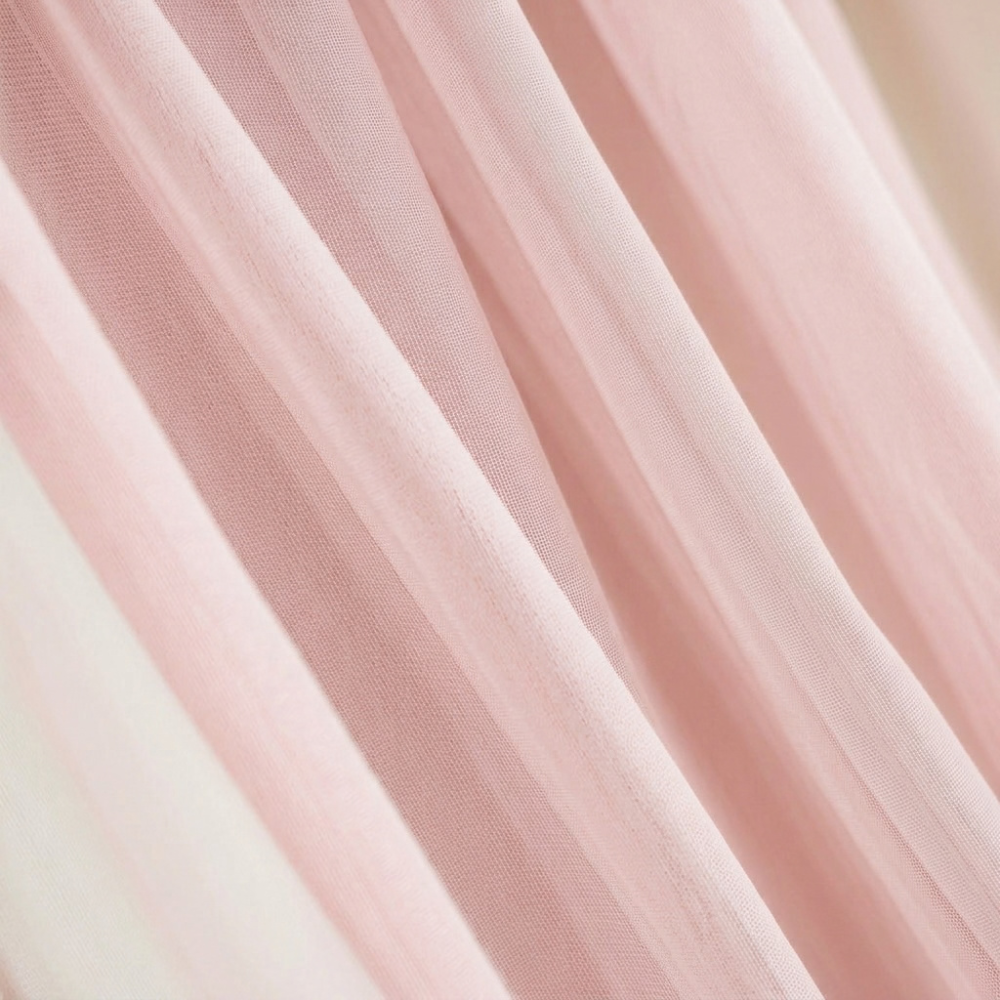 Ciel de lit cabane - Rose pétale